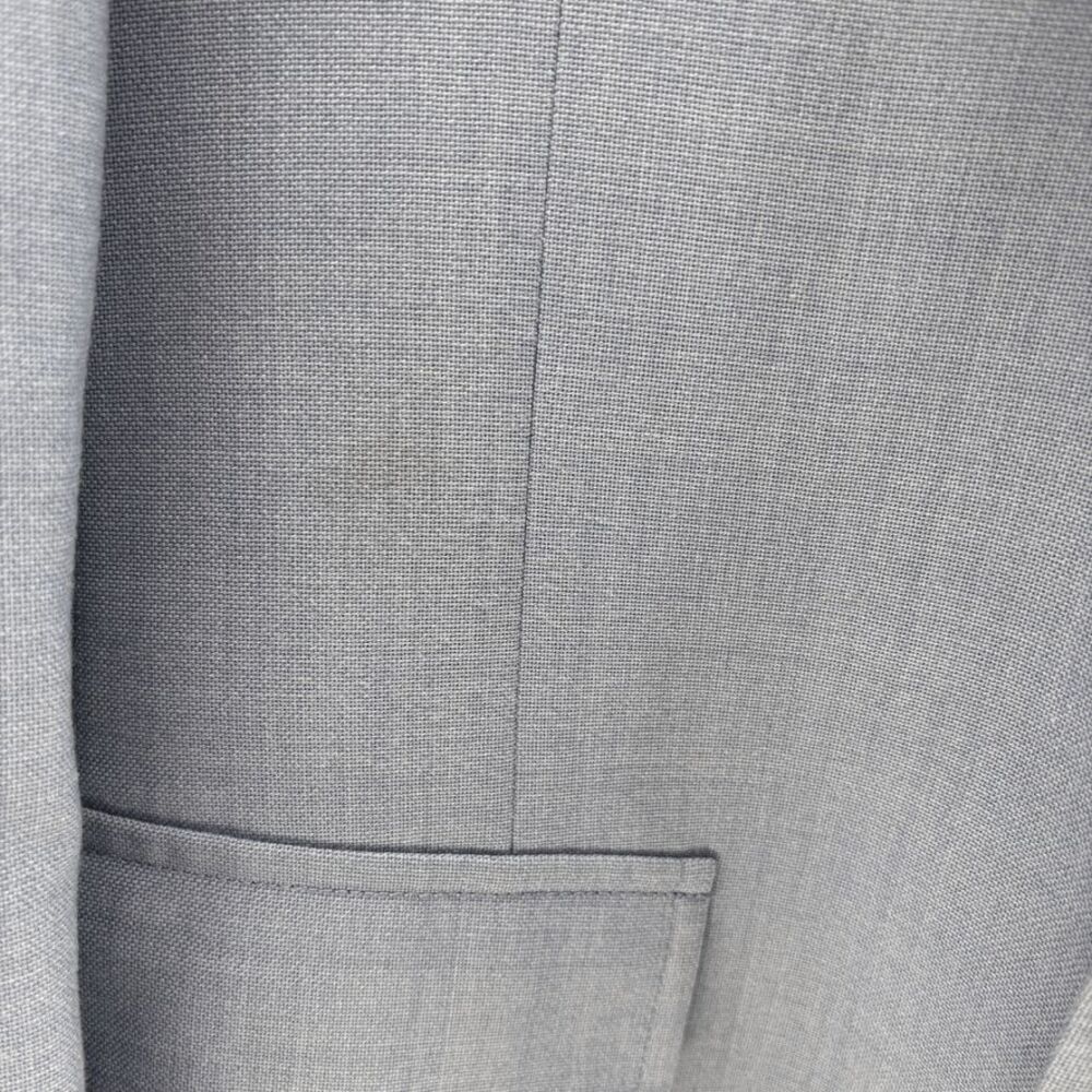 Vintage Union Made Lands End 41R Blazer Sky Blue Polyester Wool Blend READ - Picture 2 of 9